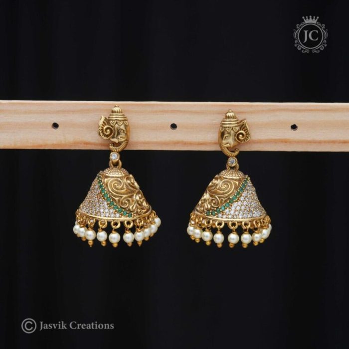 257 Premium Elephant DEsign Jhumka - JCER257- 499