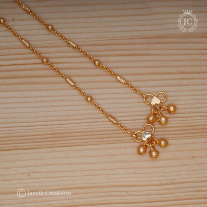 26 Micro Plated bALL WITH bOX Anklet - JCAT026 (2) -260