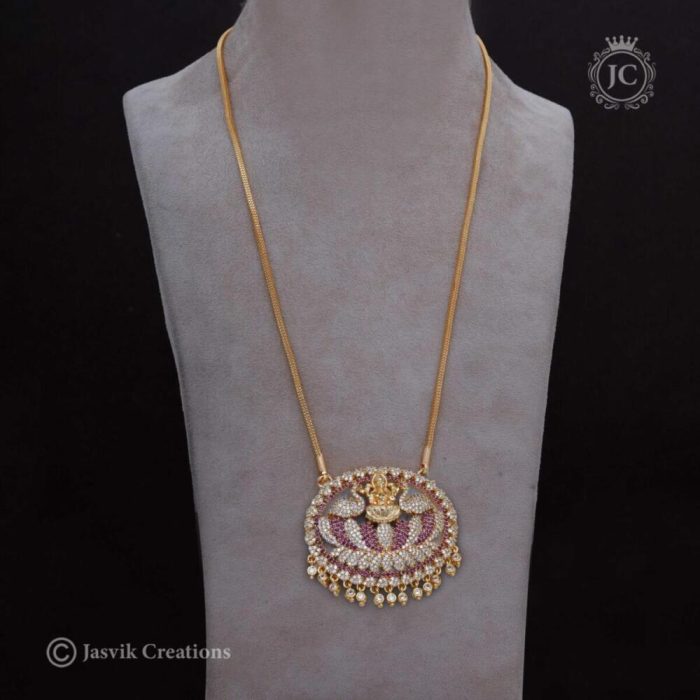 261 AD-Lakshmi-Dollar-Chain-Red-White-JCCH261-24-Inch-1199,-30-Inch-1299 (3)