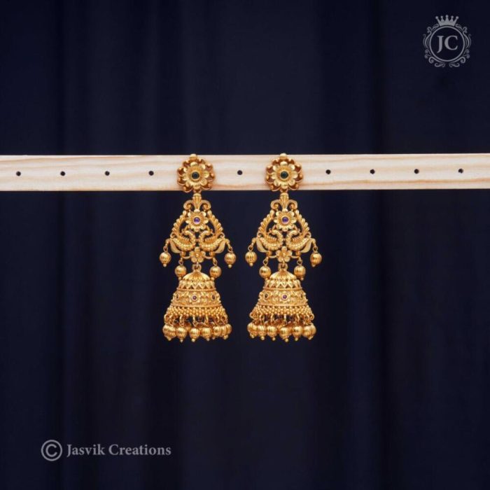 263 PRemium Matte Finish Big Jhumka - JCER263- 350 (3)