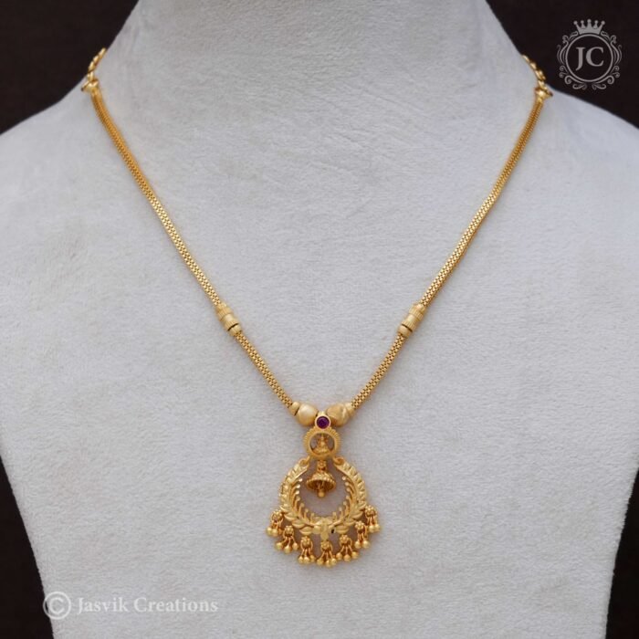 272 Forming Real gold Look Lakshmi Necklace - JCNL272 699 (2)