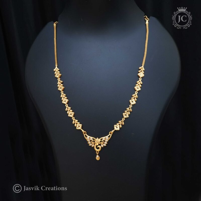 Forming Real gold Look Necklace - JCNL273