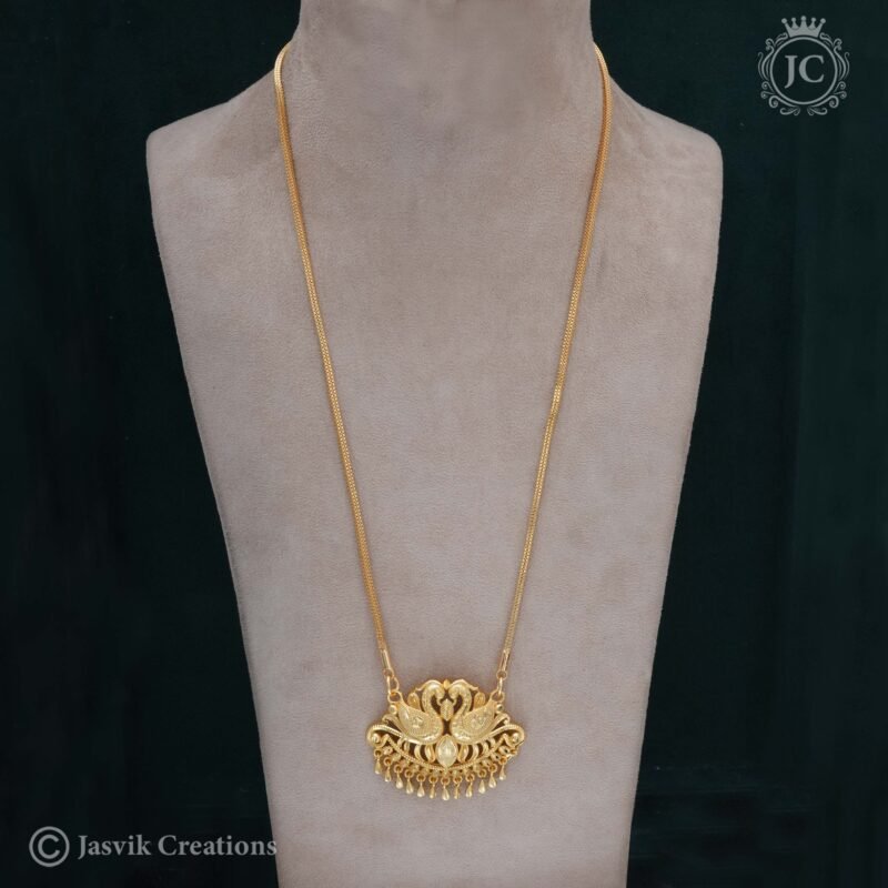 Double-Peacock-Dollar-Chain -  JCCH274 - Image 2