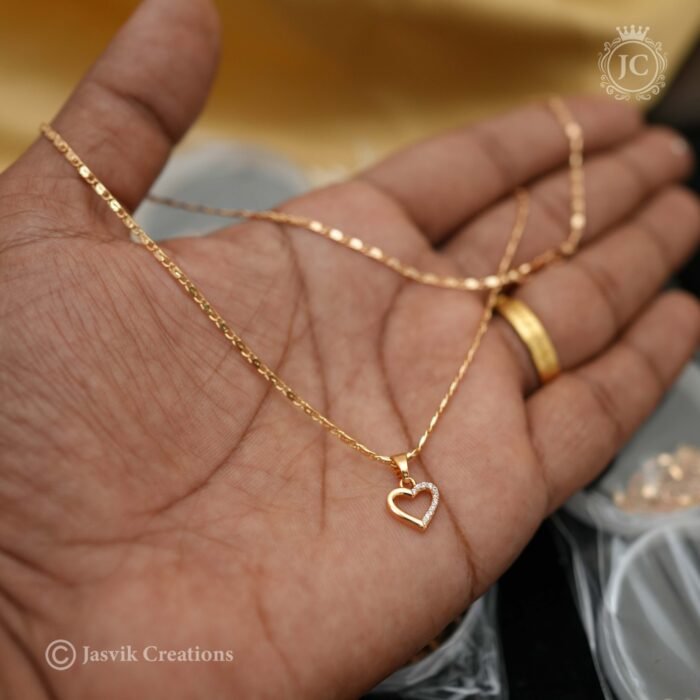 277 Rose Gold Short Chain - JCCH277 - 160 (1)