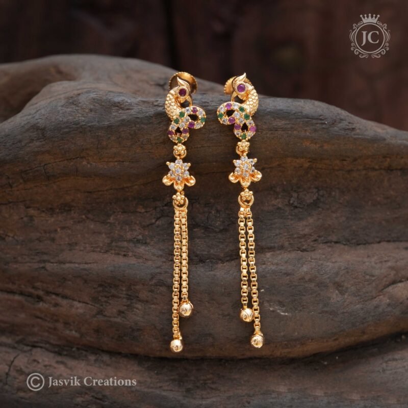Micro Plated String Ear Rings 2 -  JCER282