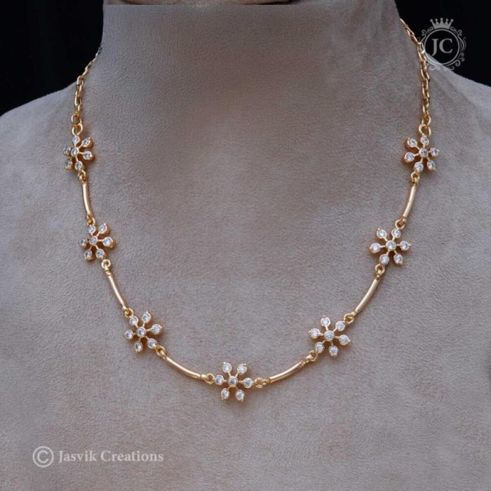299 Diamond Look Micro Plated Star NEcklace- JCNL299 - 699 (3)