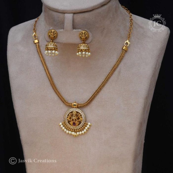 301 Premium Antique LAshmi Atikkai Set - JCNL301- 599 301 Premium Antique LAshmi Atikkai Set - JCNL301- 599