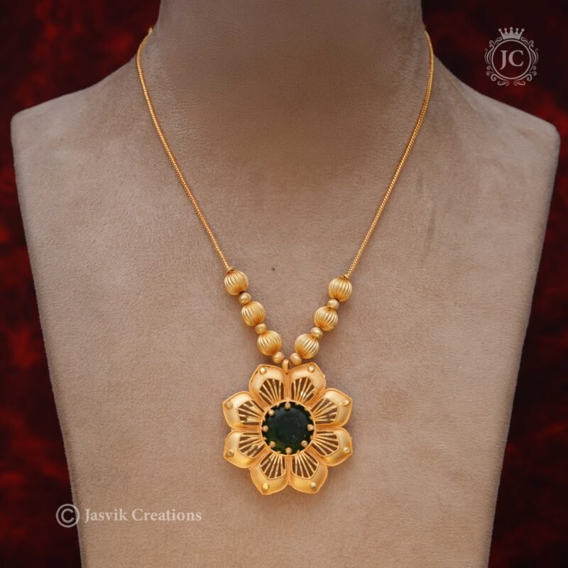 Palak-Flower-Necklace- JCNL327