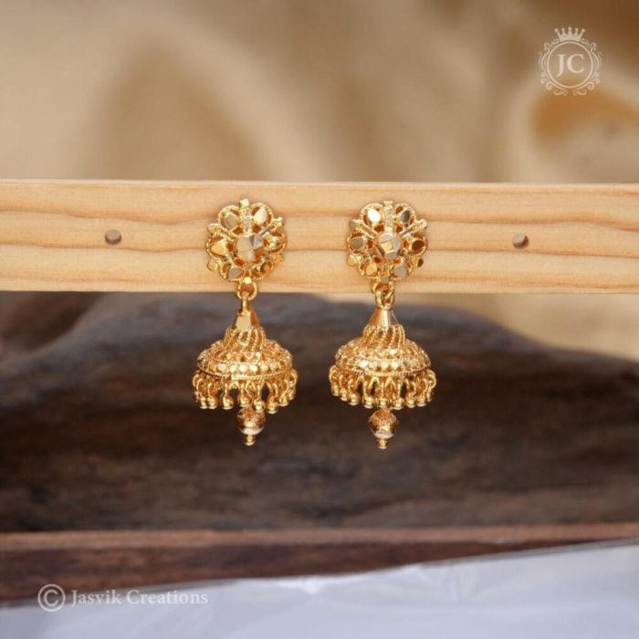 329 Micro Plated Jhumka - JCER329- 220 (1)