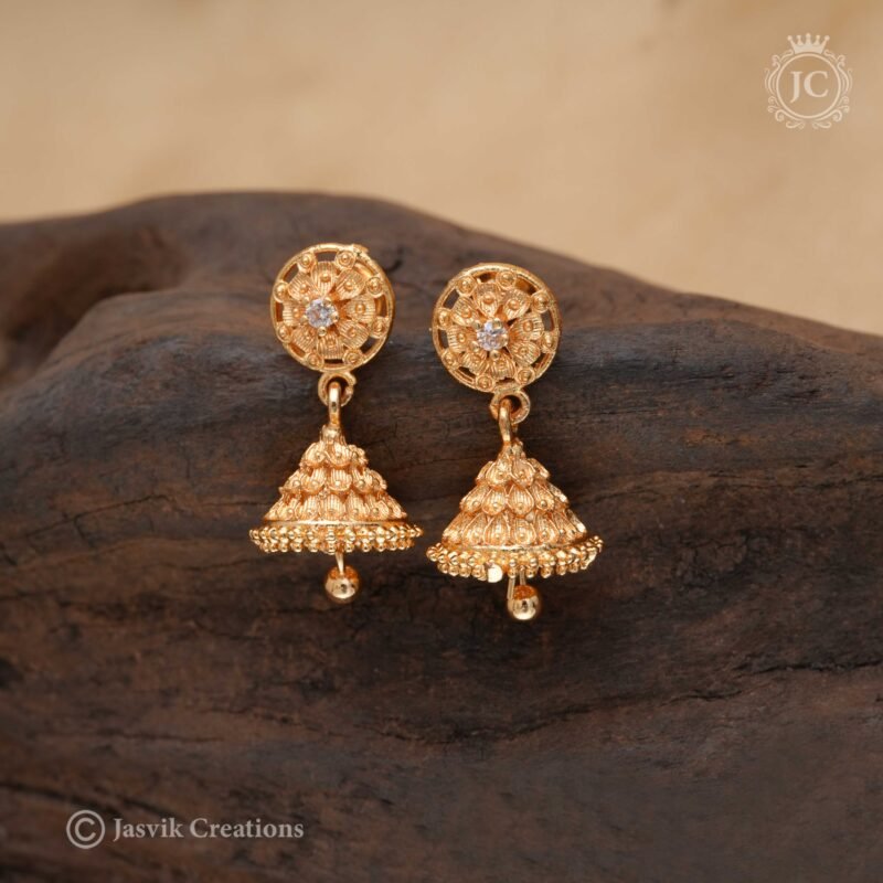 Micro Plated Jhumka - JCER332