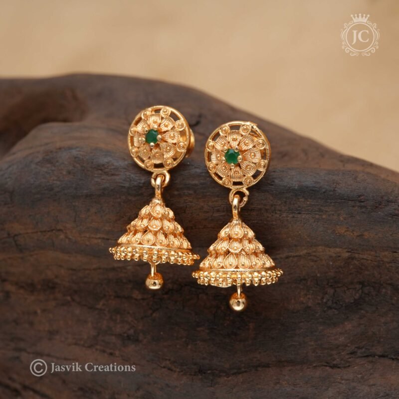 Micro Plated Jhumka  - JCER333