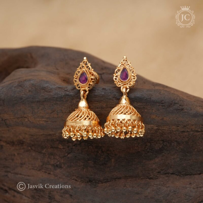 Micro Plated Jhumka - JCER335