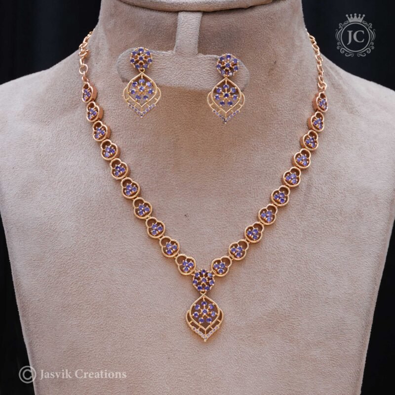 Micro-Plated-Lavander-Necklace - JCNL344