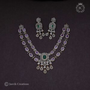 Premium Double Layer Necklace- JCNL347