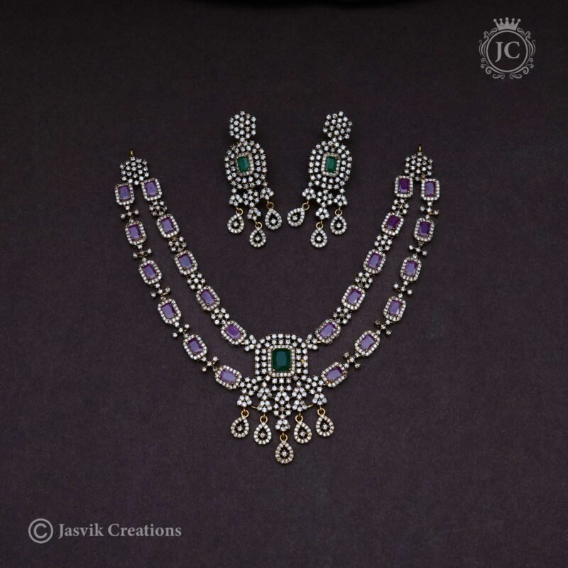 Premium Double Layer Necklace- JCNL347