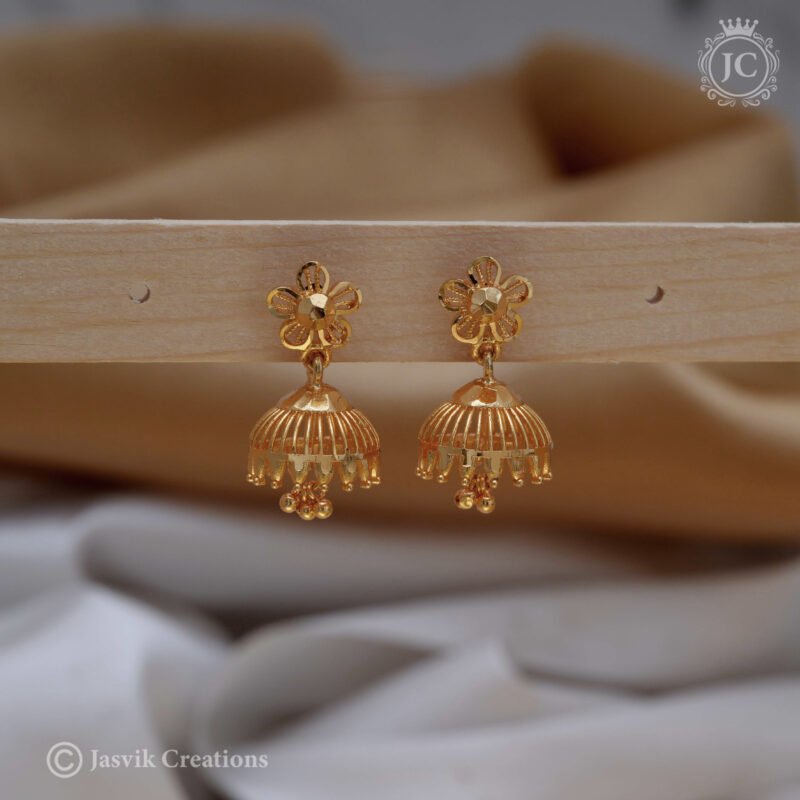 Micro-Plated-Jhumka - JCER358 - Image 2