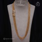 91 PRemium Antique Radhai Krishnar Chandra Haram - JCHM091 -(3) 699