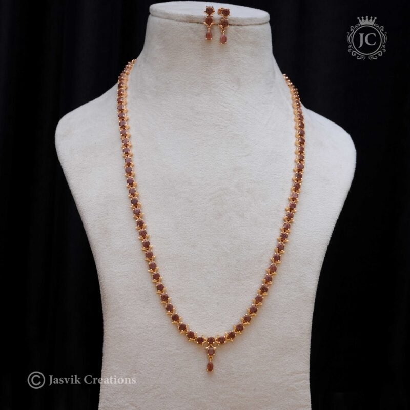 Micro-Plated -RajaVardhini-Haram - JCHM099