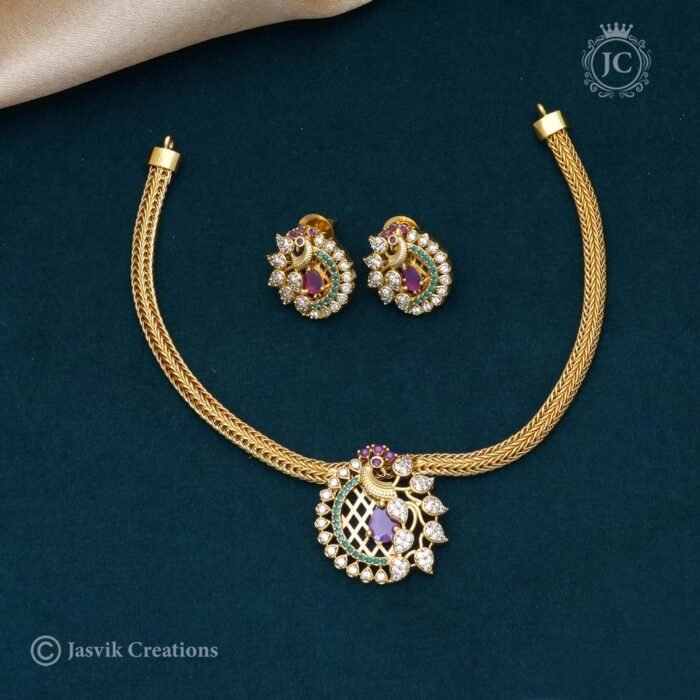 Antique Finsh Peacock NEcklace= 450