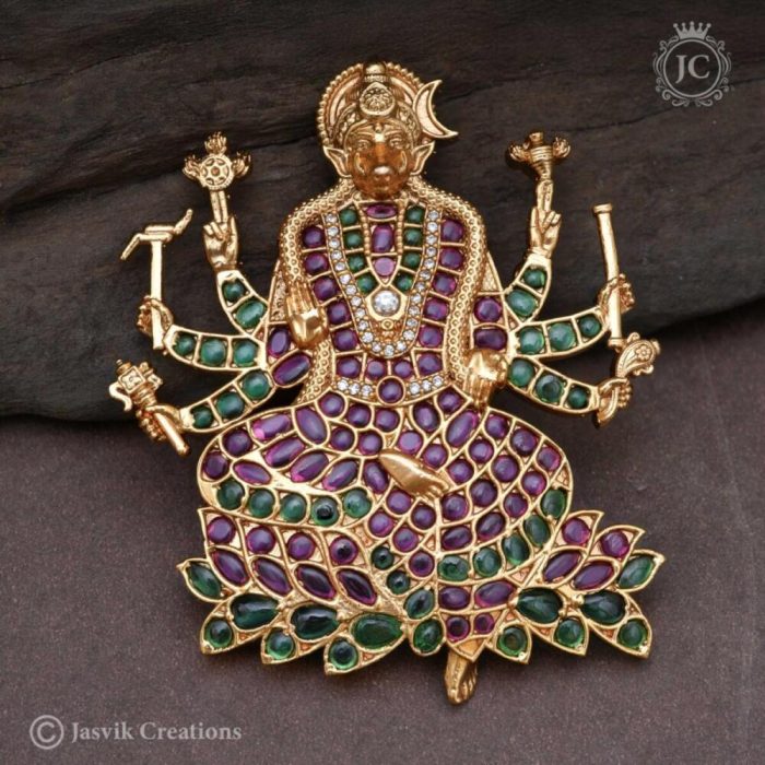 Real-Kemp-Varaghi-Amman-Pendent--1699 Real-Kemp-Varaghi-Amman-Pendent--1699