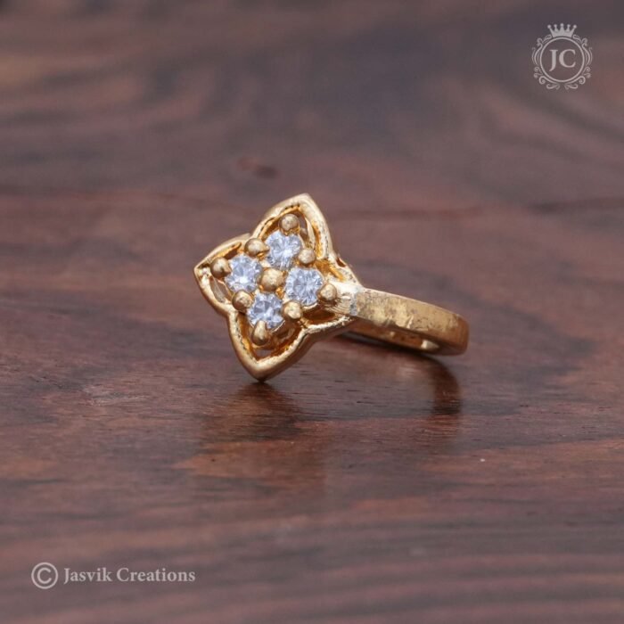 10 AD Flower Pattern Nose Pin- JCNP010 - 99 (1)