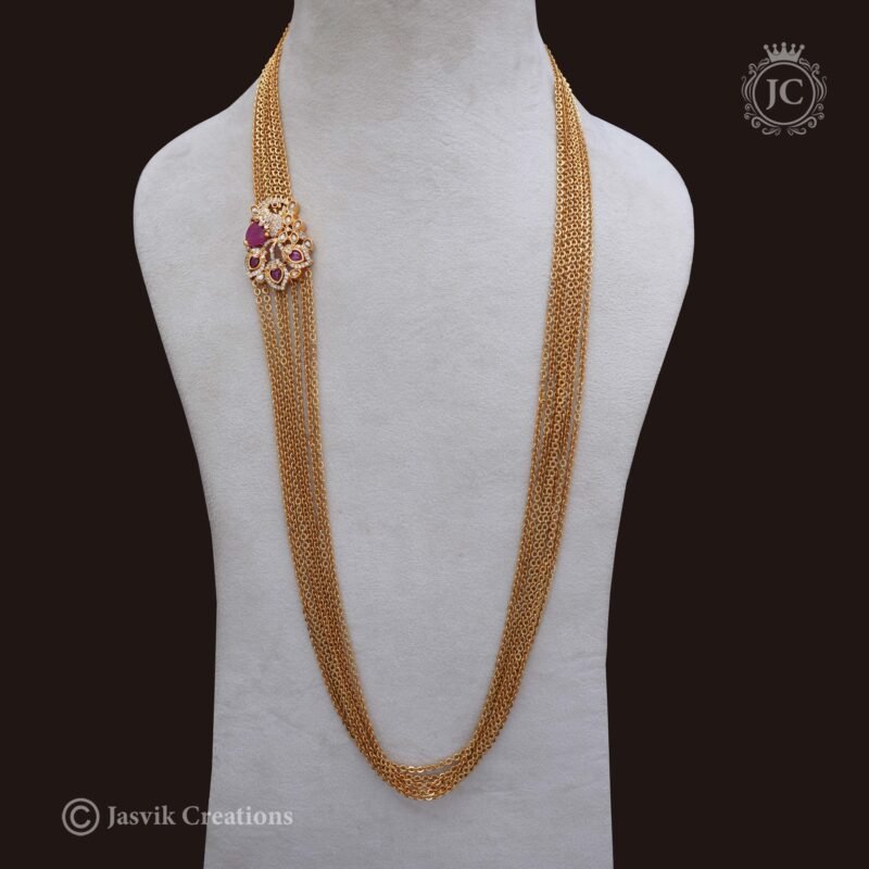 Antique Chandra Haram ( Red ) - JCHM107