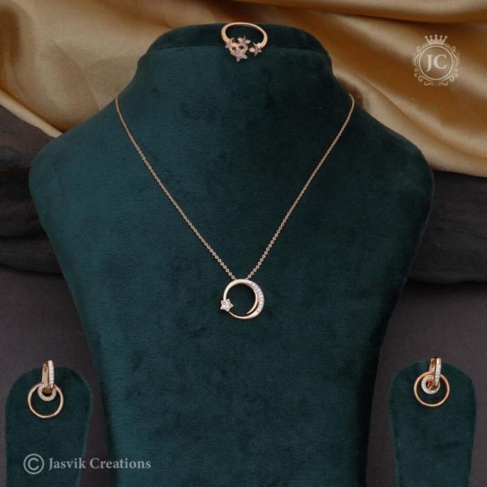 143 Rose Gold Combo Set - JCCH143 - 350