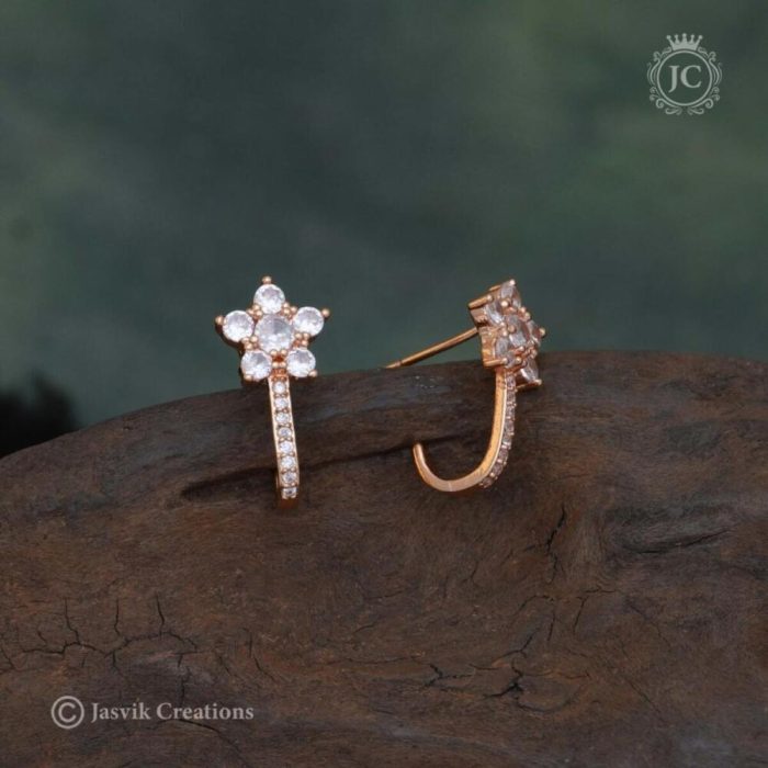 15 Rose Gold Ear Ring -JCRG015 (5)