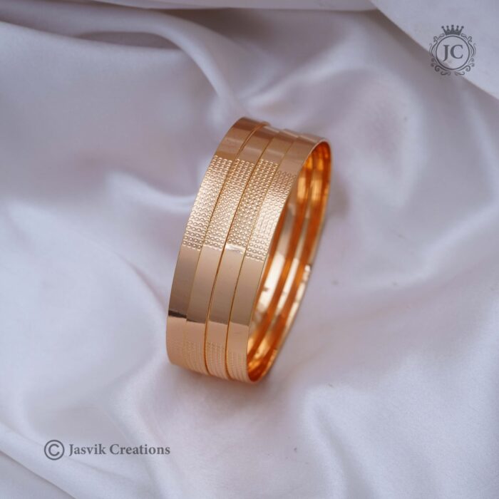 196 Micro-Plated-Plain--Pattern-Bangle--JCBN196 -299--24--2-(2)