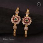 198 Premium Gold Finish Bangle Set - JCBN198 - 550 2.4 - 2.8 (2)