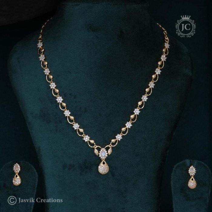 216 Micro-Plated–Drop-Necklace – JCNL216 216 Micro-Plated–Drop-Necklace – JCNL216