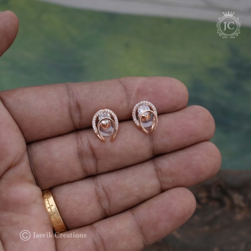 Rose Gold Ear Ring - JCRG022