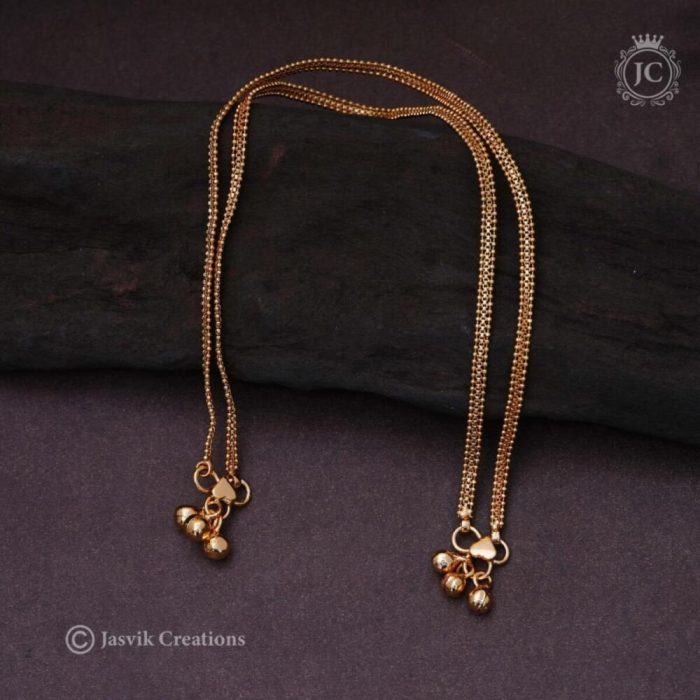 28 Micro plated Regular Ware Anklet - JCAT028 - 260