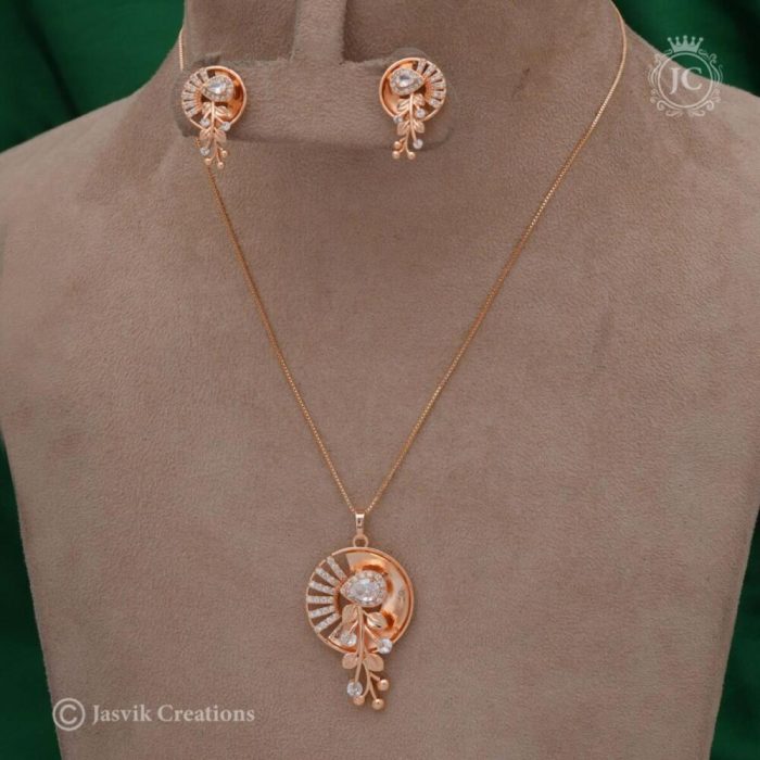 284 Rose Gold Chain Set (1JCCH284 )- 299
