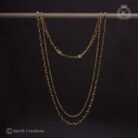 286 2 Line Black HEart Cruystal Chain - JCCH286 450 (3)