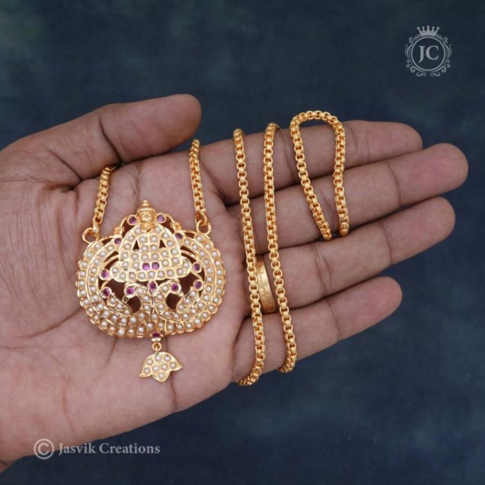 303 Pearl Lakshmi Dollar Chain - JCCH303 - 24 999 1099 30 (5)