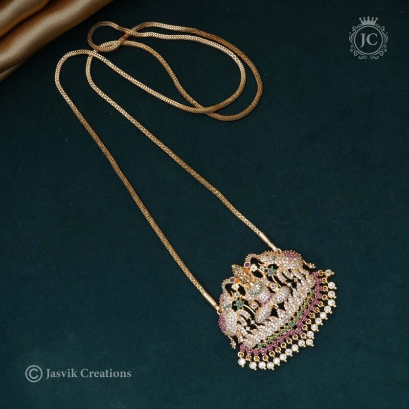 Multi-Colour-AD-Kajalakshmi-Dollar-Chain - JCCH318