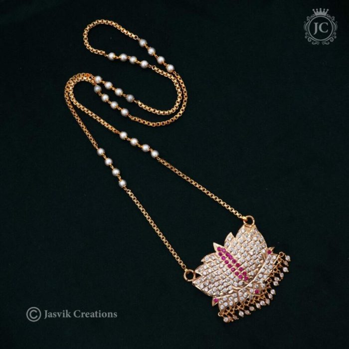 345 Impon Lotus Dollar Chain - JCCH345 - 1199 (3)