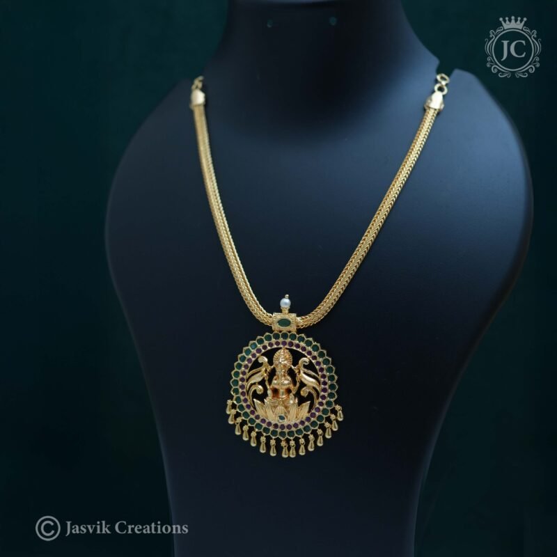 Micro Plated Lakshmi Necklace- JCNL363