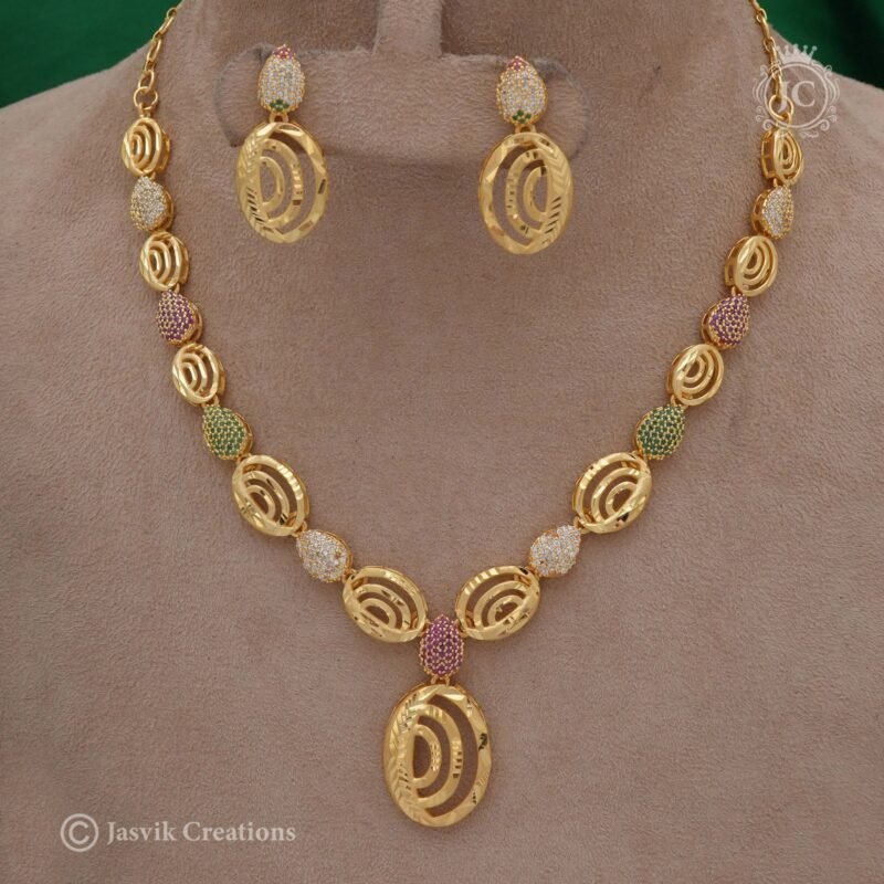 Formin-AD-Necklace-( Green-Red) -JCNL368