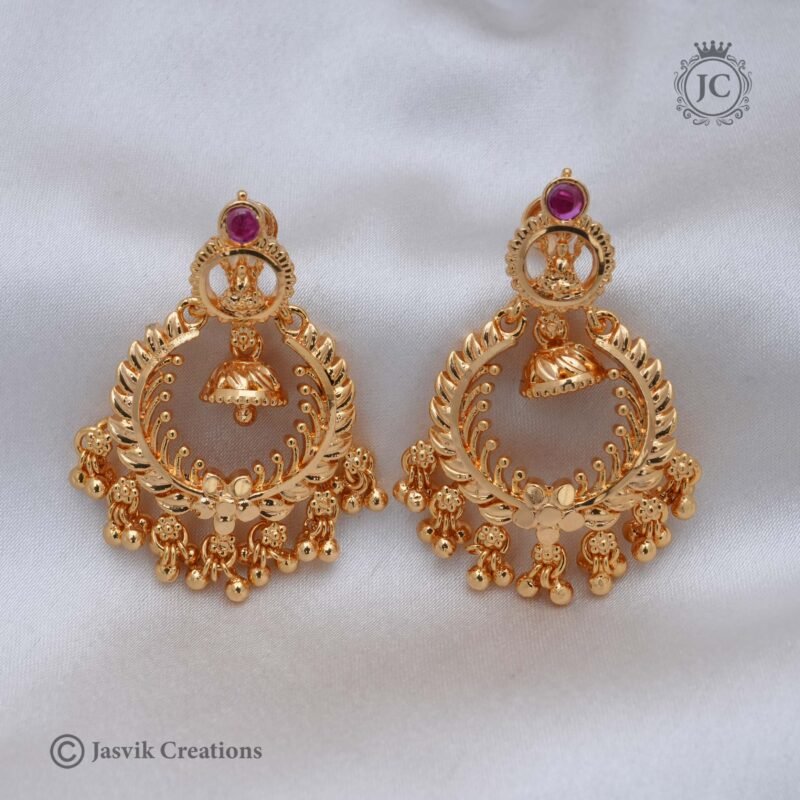 Microplated-Laskhmi-Ear-Rings - JCER372 - Image 2