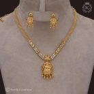 375 Nakshi Lakshmi Necklace with Uncuts - - JCNL375 - 599 (3)