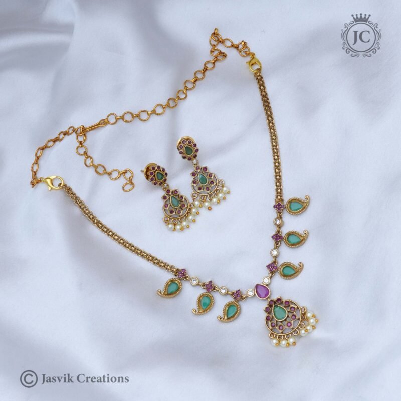Premium-Anique-Simple-Palaka-Necklace - JCNL379 - Image 2