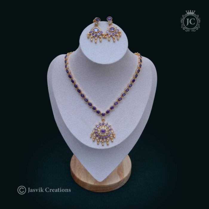 386 Micro Plated Lavender Necklace - JCNL386- 899