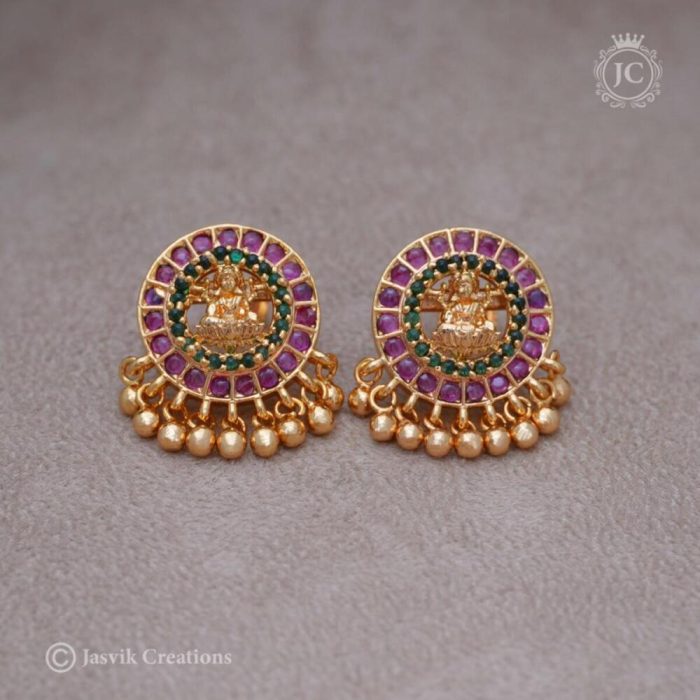 392 Micro Plated Lakshmi Kemp Stud- JCER392 - 250 (4)