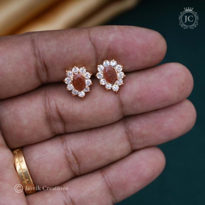 396 Gold Replica Raja Vardindi Stud- JCER396 - 150 (3)