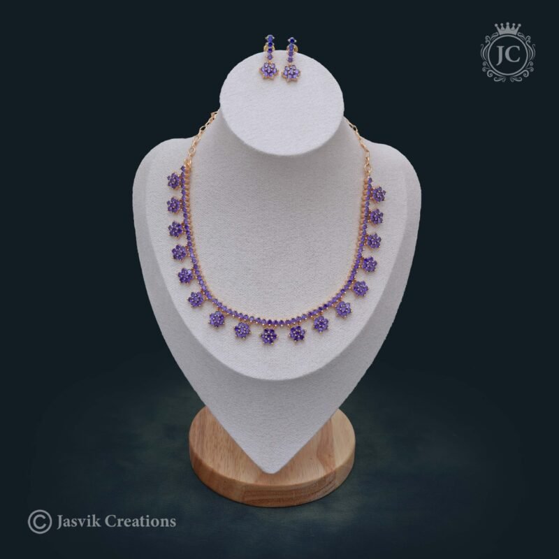 Microplated Lavender Necklace - JCNL399