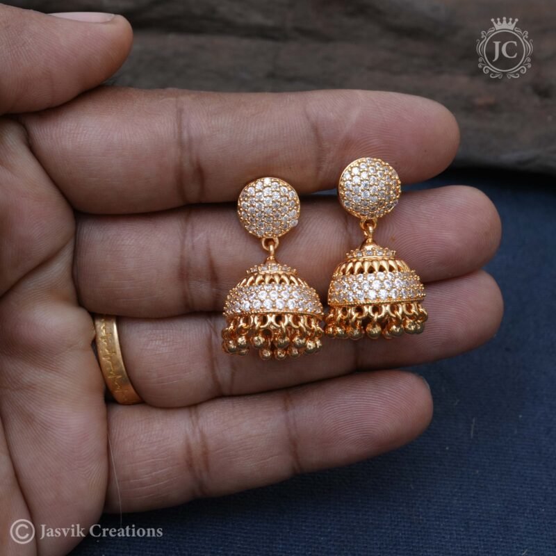 AD-Jhumka-White - JCER401 - Image 2
