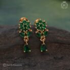 403 Emerald Flower Ear Rings - JCER403 - 150 (3)