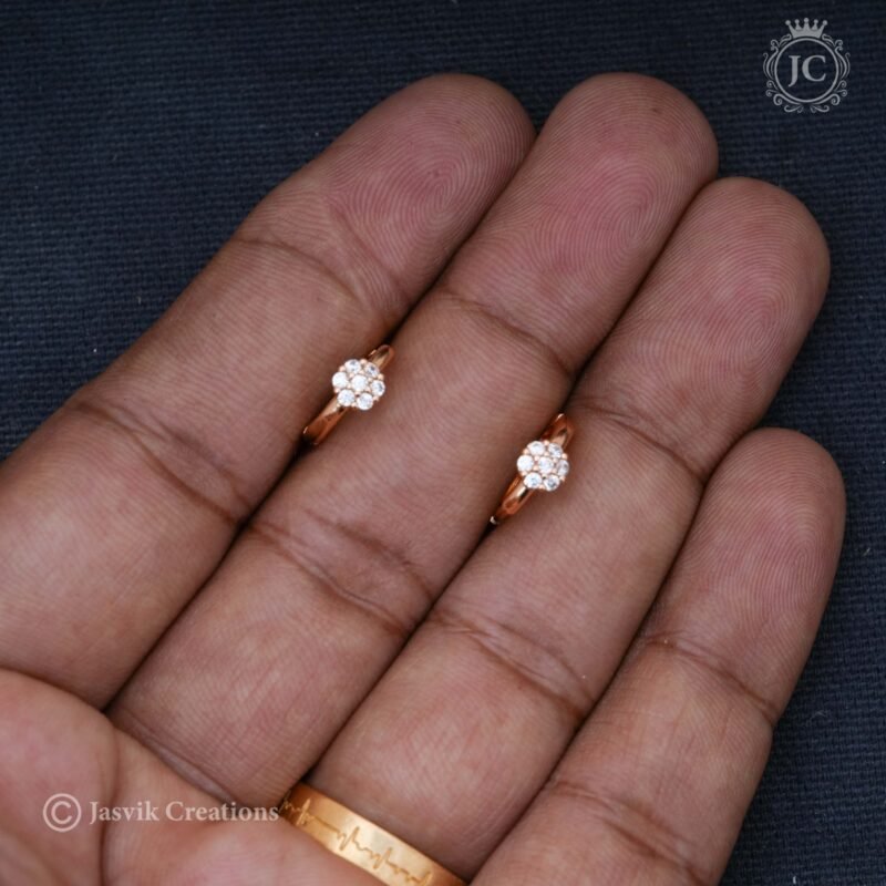 Rose-Gold-Ear-Rings - JCER413 - Image 2